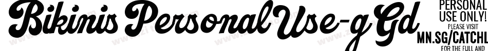 BikinisPersonalUse-gGd5字体转换