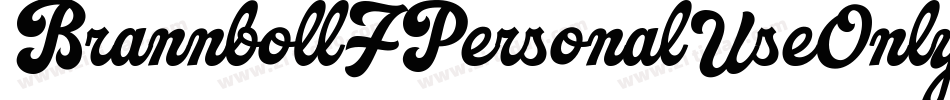BrannbollFPersonalUseOnly-8wvz字体转换