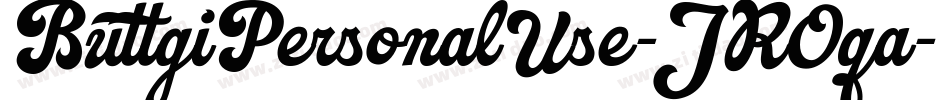 ButtgiPersonalUse-JROqa字体转换