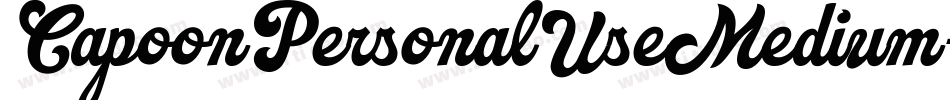 CapoonPersonalUseMedium-wXO3字体转换