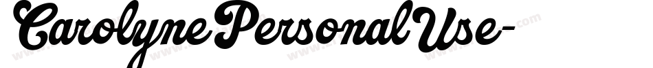 CarolynePersonalUse字体转换