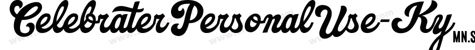 CelebraterPersonalUse-Ky0Z字体转换