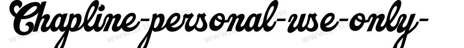 Chapline-personal-use-only字体转换
