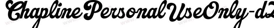 ChaplinePersonalUseOnly-dZOx字体转换