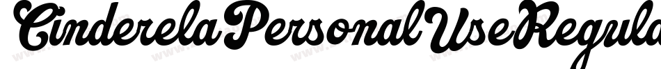 CinderelaPersonalUseRegular-RDvM字体转换