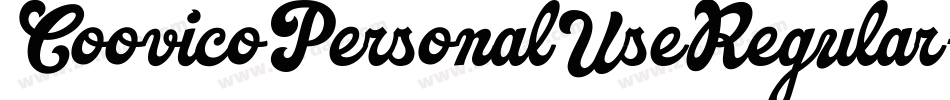 CoovicoPersonalUseRegular-emwp字体转换