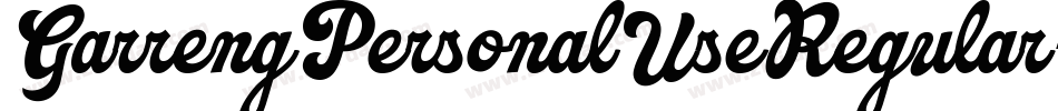 GarrengPersonalUseRegular-0JDd字体转换 GarrengPersonalUseRegular-0JDd字体转换