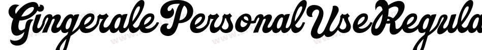 GingeralePersonalUseRegular-x3L5O字体转换
