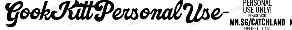 GookKittPersonalUse-2208字体转换