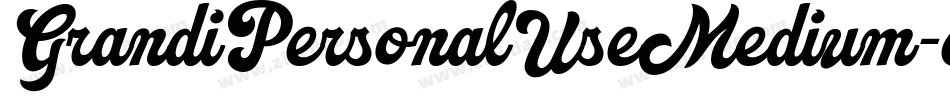 GrandiPersonalUseMedium-eGJp字体转换 GrandiPersonalUseMedium-eGJp字体转换