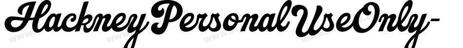 HackneyPersonalUseOnly字体转换