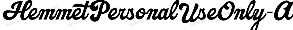 HemmetPersonalUseOnly-A6jg字体转换 HemmetPersonalUseOnly-A6jg字体转换