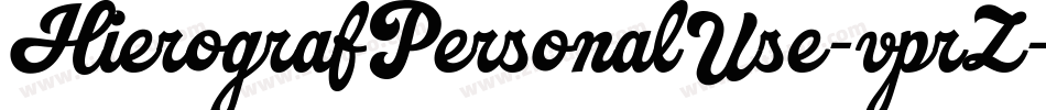 HierografPersonalUse-vprZ字体转换