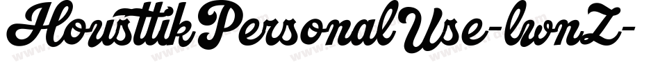HousttikPersonalUse-lwnZ字体转换