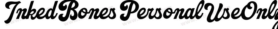InkedBonesPersonalUseOnly-vmALO字体转换