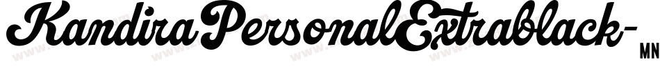 KandiraPersonalExtrablack-9axK字体转换