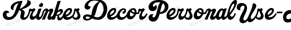 KrinkesDecorPersonalUse-MmpP字体转换 KrinkesDecorPersonalUse-MmpP字体转换