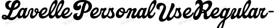LavellePersonalUseRegular-mvWx字体转换