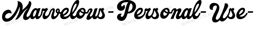 Marvelous-Personal-Use字体转换