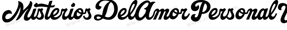 MisteriosDelAmorPersonalUseRegular-4ByK6字体转换