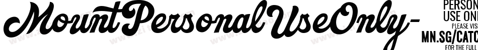 MountPersonalUseOnly-5wzj字体转换