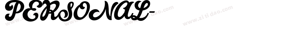 PERSONAL字体转换