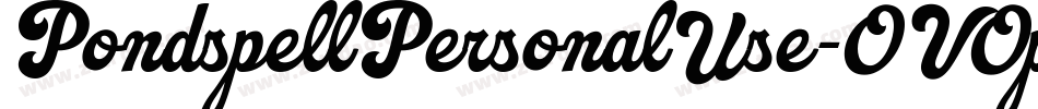 PondspellPersonalUse-OVOpe字体转换