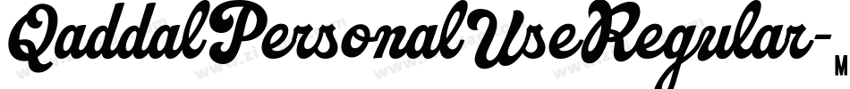 QaddalPersonalUseRegular-4J34字体转换
