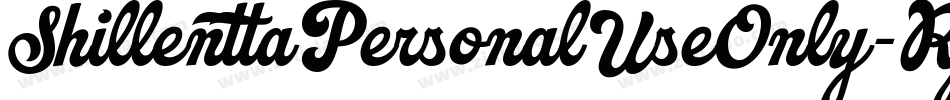 ShillenttaPersonalUseOnly-RpKrv字体转换
