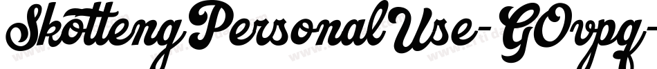SkottengPersonalUse-GOvpq字体转换