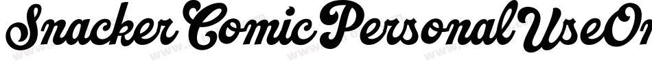 SnackerComicPersonalUseOnly-g3Z5字体转换