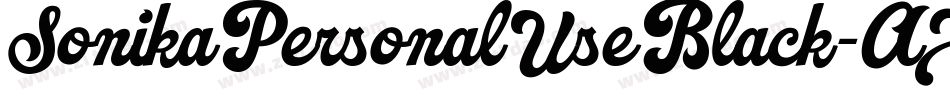 SonikaPersonalUseBlack-AXzg字体转换