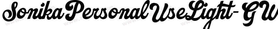 SonikaPersonalUseLight-GWzA字体转换