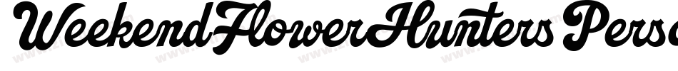 WeekendFlowerHuntersPersonalUse-Gw7a字体转换