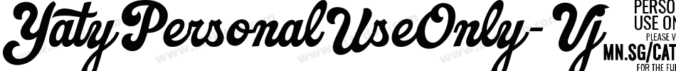 YatyPersonalUseOnly-Vj7w字体转换