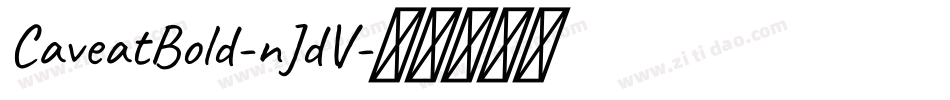 CaveatBold-nJdV字体转换