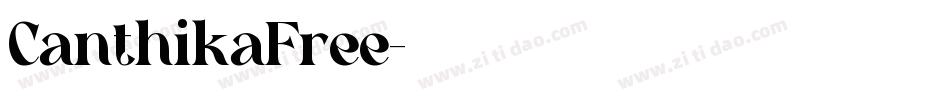 CanthikaFree字体转换