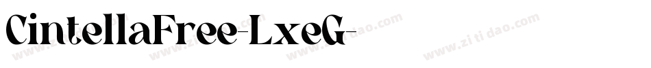 CintellaFree-LxeG字体转换