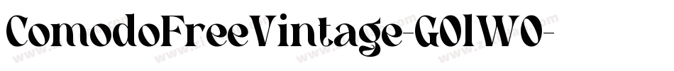 ComodoFreeVintage-GOlWO字体转换