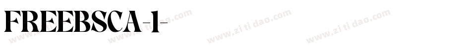 FREEBSCA-1字体转换