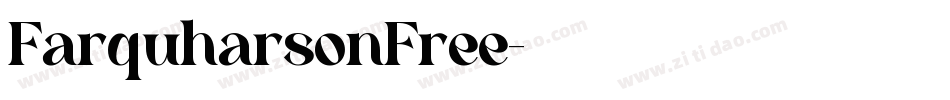 FarquharsonFree字体转换