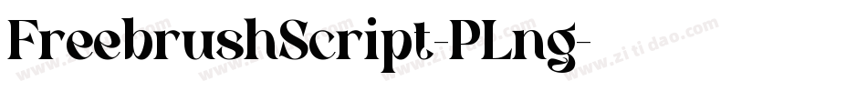 FreebrushScript-PLng字体转换