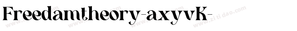Freedamtheory-axyvK字体转换