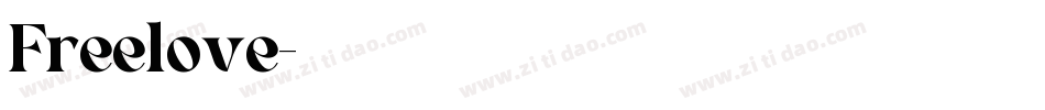 Freelove字体转换