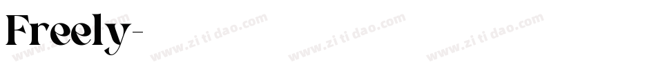 Freely字体转换