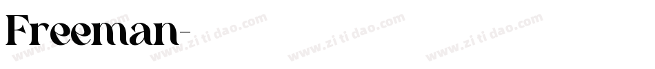 Freeman字体转换