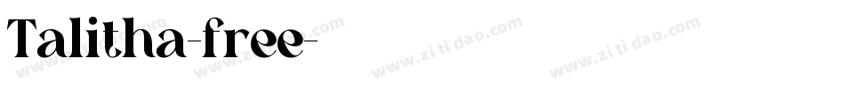 Talitha-free字体转换