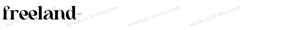 freeland字体转换