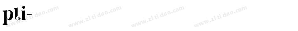 pti字体转换