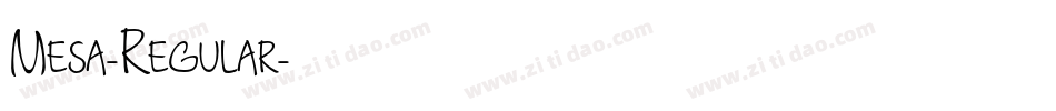 Mesa-Regular字体转换